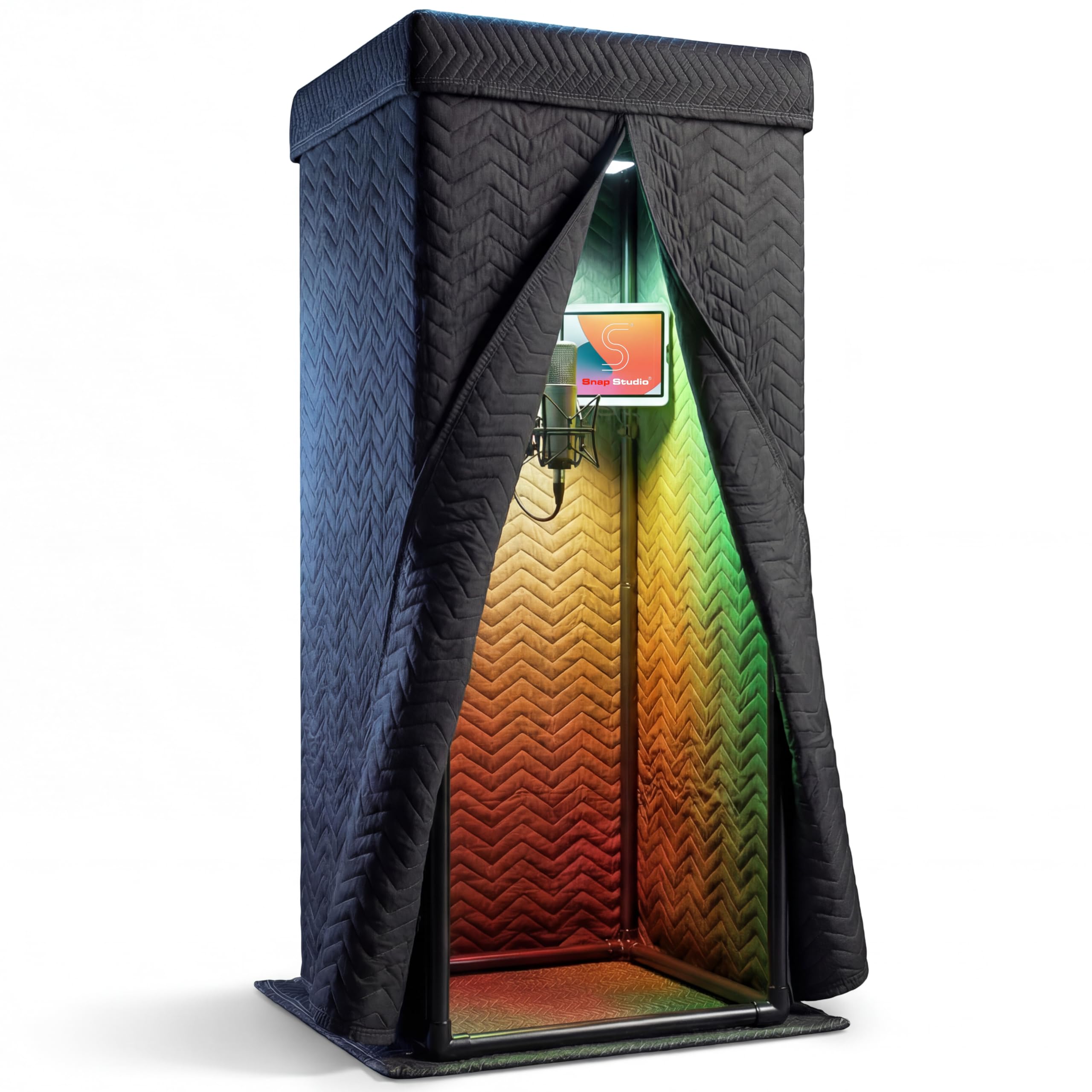 Photo 1 of 'Snap Studio' Portable Recording Booth | '#1 Vocal Booth' Rolling Stone | Record Crisp, Dry, Echo-Free Vocals at Home or On-The-Road | The Original & Best Studio Booth, Trusted By Singers & Voiceover