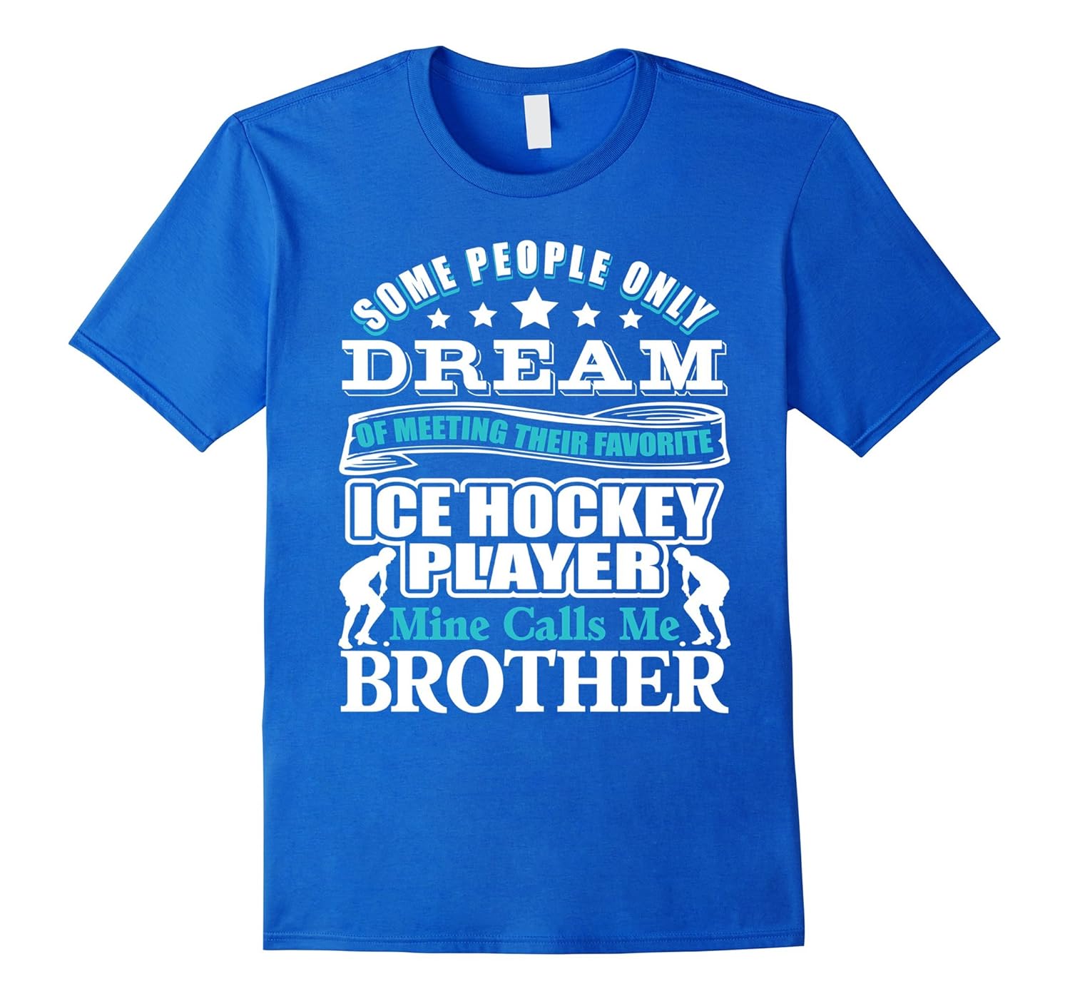 Mens ICE HOCKEY TShirt Ice Hockey Brother TShirtCD Canditee