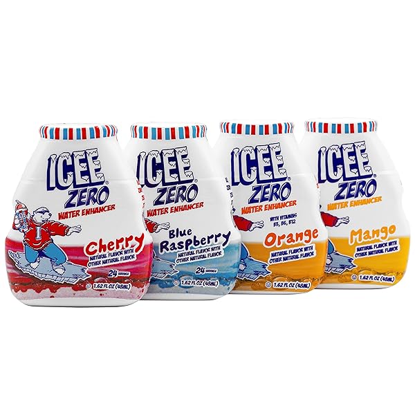 ICEE ZERO CALORIE CHERRY, BLUE RASPBERRY, ORANGE AND...