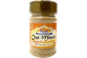 Rani Chat Masala (14 Spice Seasoning Salt) Tangy Indian Seasoning 4.5oz (127.5g) PET Jar ~ All Natural | No MSG | Vegan | No 
