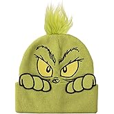 Bioworld The Grinch Peekaboo Hands Green Cuff Beanie