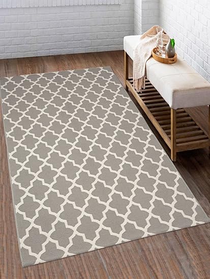 Saral Home Cotton Multipurpose Handloom Rugs (90x150cm)