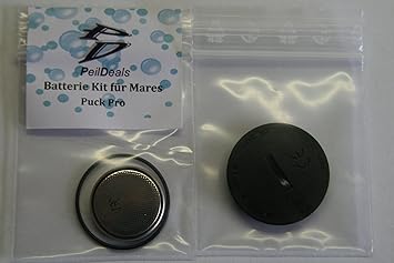 PeilDeals Batterie-Set/Kit für Tauchcomputer Mares Puck Pro mit Batteriefachdeckel