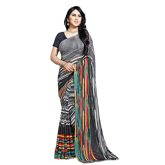 Georgette with Blouse Piece Saree