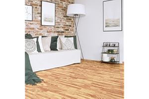 Happygrill 100 Sq. Ft. Wood Grain Floor Tiles Foam Mat, 25 PCS 2/5 Thick EVA Foam Interlocking Floor Tiles w/50 Borders, 24” 