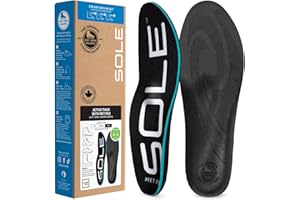 SOLE Active Thick Insoles - Custom Moldable Orthotic Support for Any Arch Type, Plantar Fasciitis Relief - Multiple Sizes