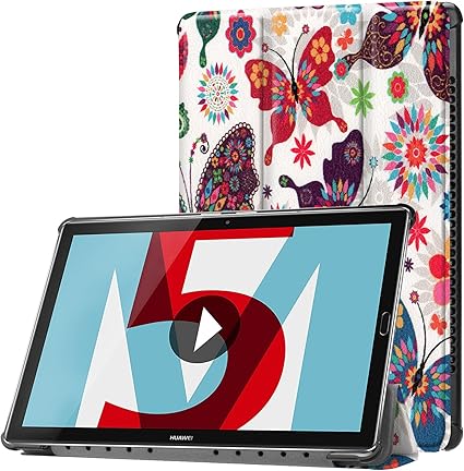 Amazon Com Huawei Mediapad M5 10 8 Inch Case Huawei Mediapad M5 8 4 Inch Case Gylint Smart Case Trifold Stand With Auto Sleep Wake For Huawei Mediapad M5 8 4 10 8 Inch Tablet Butterfly M5 10 8 Inch