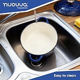 Nuovva Enamelled Cast Iron Dutch Oven 3.1 Qt with Lid 22cm Dark Blue view 5
