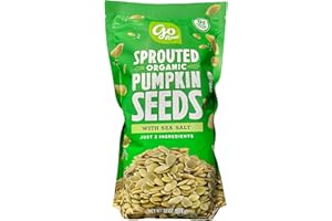 GO RAW Pumpkin Seeds with Sea Salt, Sprouted & Organic, 22 oz. Bag | Keto | Vegan | Gluten Free Snacks | Superfood