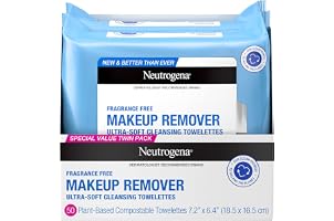 Neutrogena Daily Cleansing Waterproof Makeup Remover Facial Wipe Towelettes, Alcohol & Fragrance Free, Unscented, 50 Count, 2