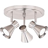 VAXCEL Alto 3 Light LED Brushed Nickel Adjustable Ceiling Spot Light