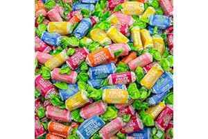 DONTY-TONTY TOOTSIE ROLL FRUIT CHEWS Candy SOUR 2 lb – Bulk Bag, Fruity Flavored, Assorted Flavors, Gluten & Peanut Free, Individually Wrapped (134 Pieces)