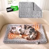 Mora Pets Self Warming Cat Bed Self Heating Cat Pad Pet Mat Indoor Outdoor | Self Heated Cat Bed Cord-free, Ultra Warm, Reversible, No Crinkling, Cozy Rest for Kittens, Dogs &amp; Senior Cat , 27.5"x18.5"