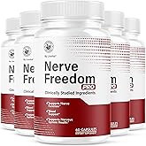 (5 Pack) Nerve Freedom Pro - NerveFreedom Pro Capsules, Supplement Support, NerveFreedom Pills All Natural Ingredients, Health Support Advanced Formula, 300 Capsules for 5 Month