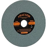 AmaCupid Chainsaw Sharpener Grinding Wheel, Green Silicon Carbide Abrasive. For Universal Saw Chain sharpeners. Sharpening Hard Alloy Saw Chain Teeth. 3/16 Thickness, 5-3/4 Diameter