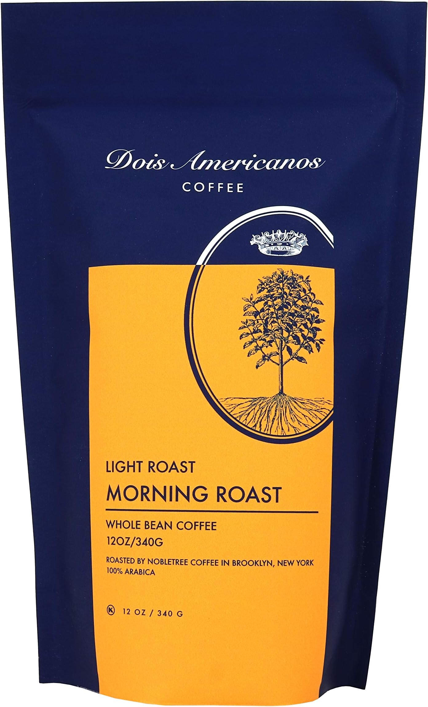 DOIS AMERICANOSMorning Roast Whole Bean Coffee, Light Roast - 12 oz.