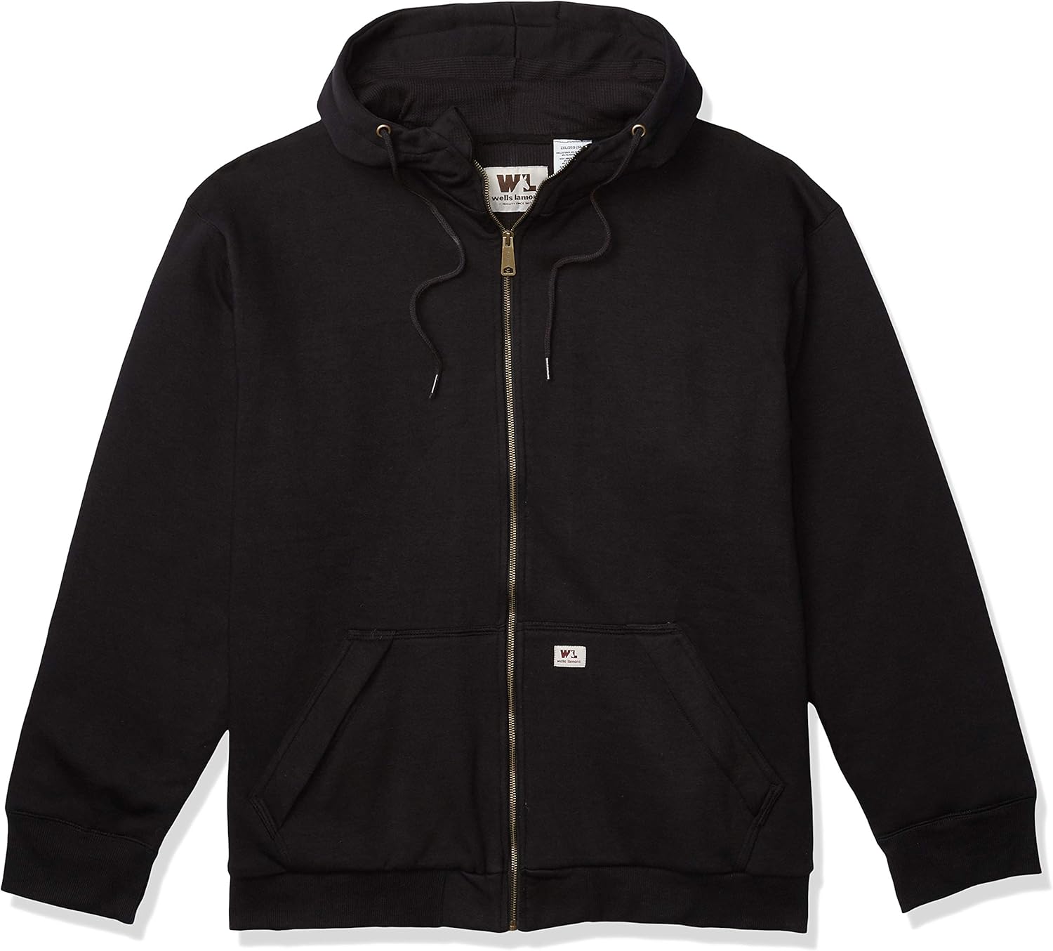 Wells Lamont Men's Full Zip Thermal Lined Hooded Fleece Sweatshirt at