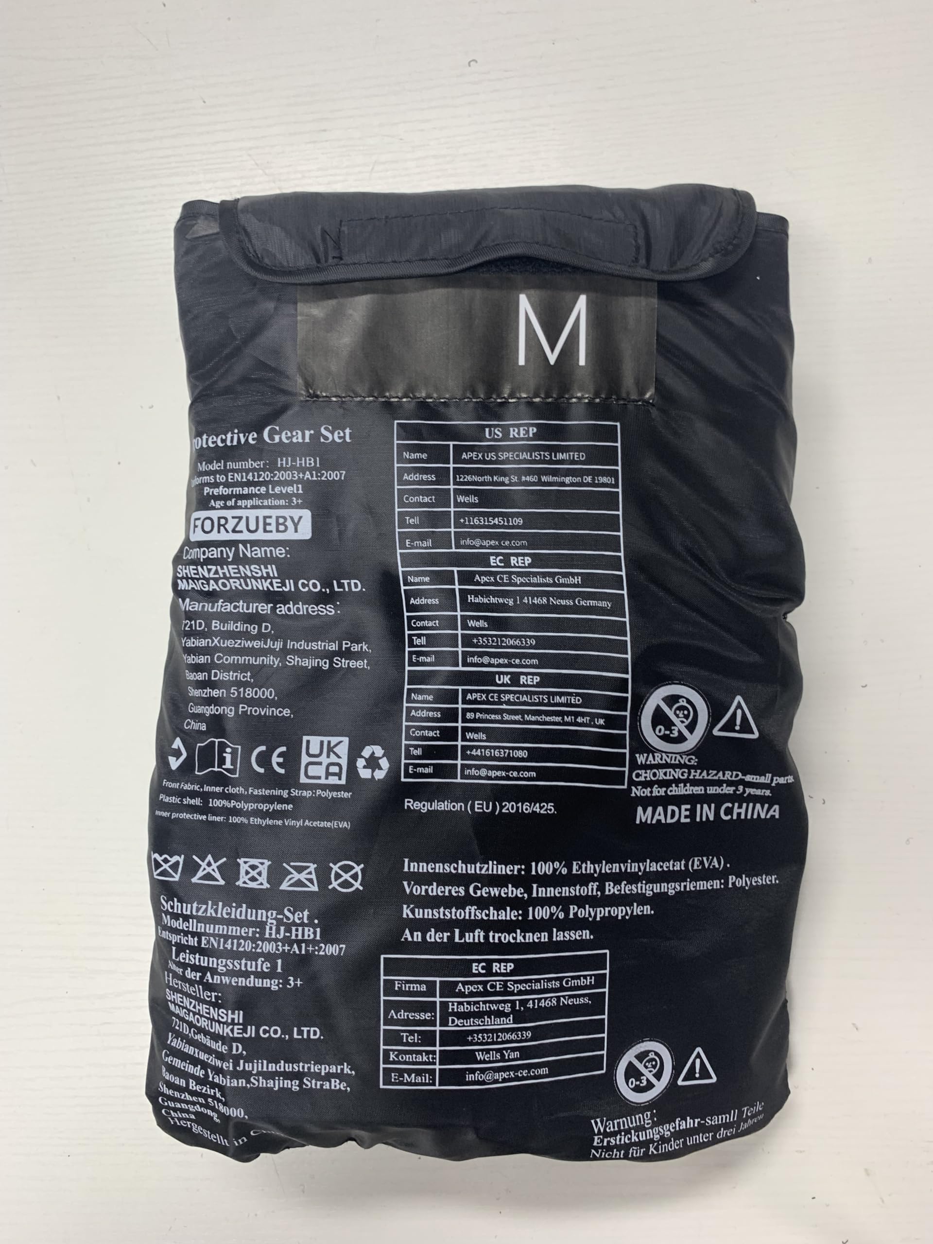 Forzueby Adult/Kids Knee Pads Elbow Pads Wrist Guards 6 in 1 Protective Gear Set for Inline Roller Skating Skateboarding Scooter BMX etc.