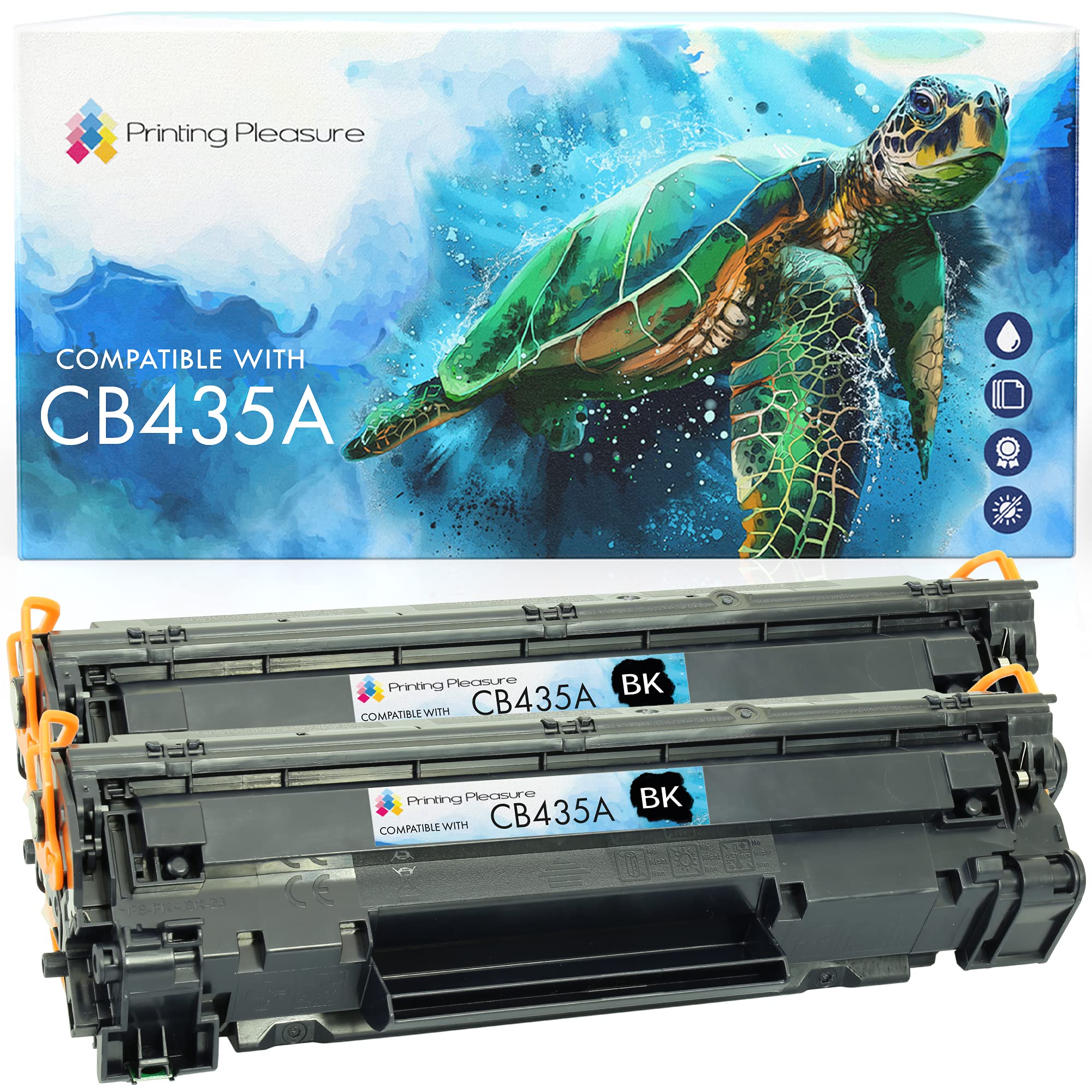 Printing Pleasure 2 Compatible Canon 712 Toner Cartridges for Canon LBP-3010 LBP-3100 LBP-3018 LBP-3108 LBP-3050 LBP-3150 - Black, High Yield