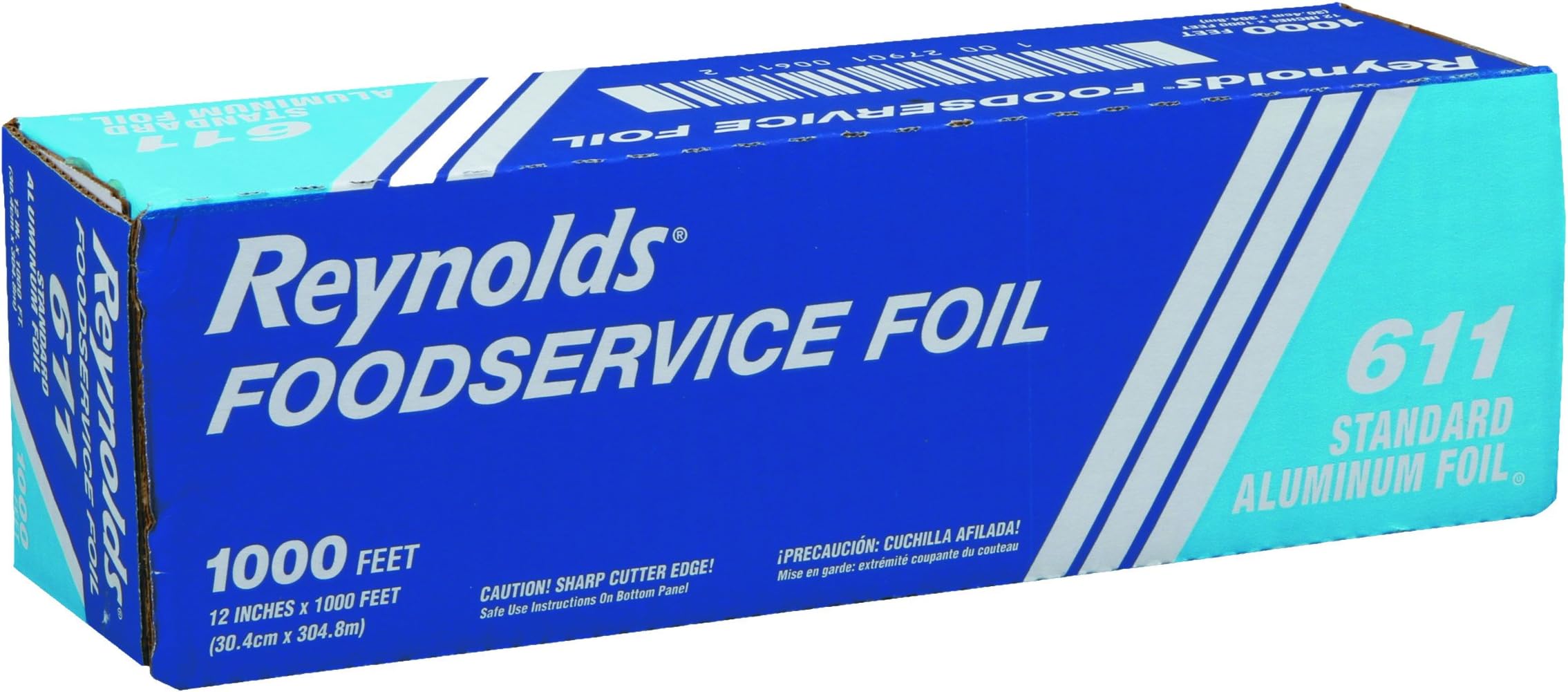 Reynolds Wrap 611 Standard Aluminum Foil Roll, 12" x 1000 ft, Silver
