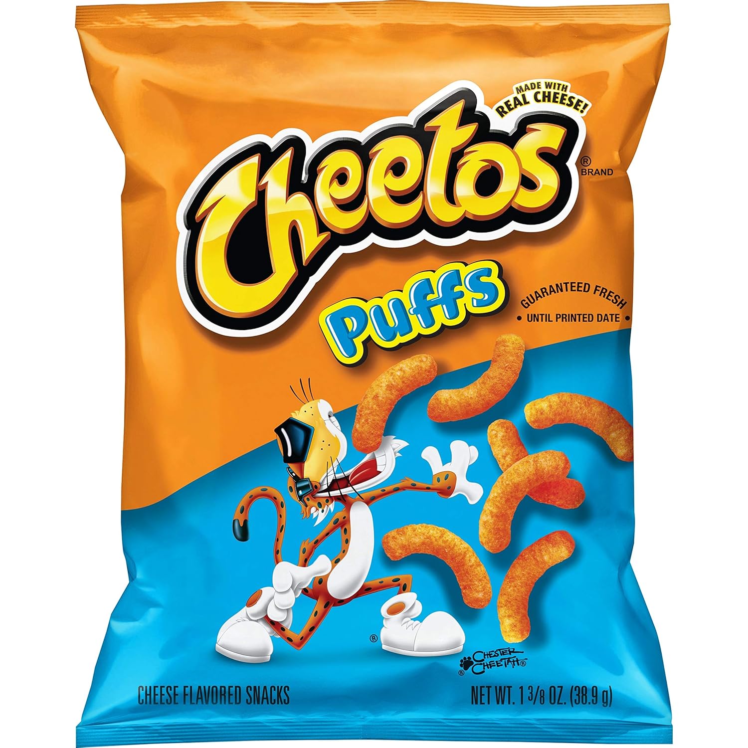 Cheetos Puffs Cheese Flavored Snacks, 1.375 Ounce (Pack of 64) Amazon