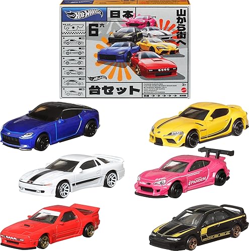 Hot Wheels Car Culture Premium Toy Car 6-Pack, Set of 6 Die-Cast 1