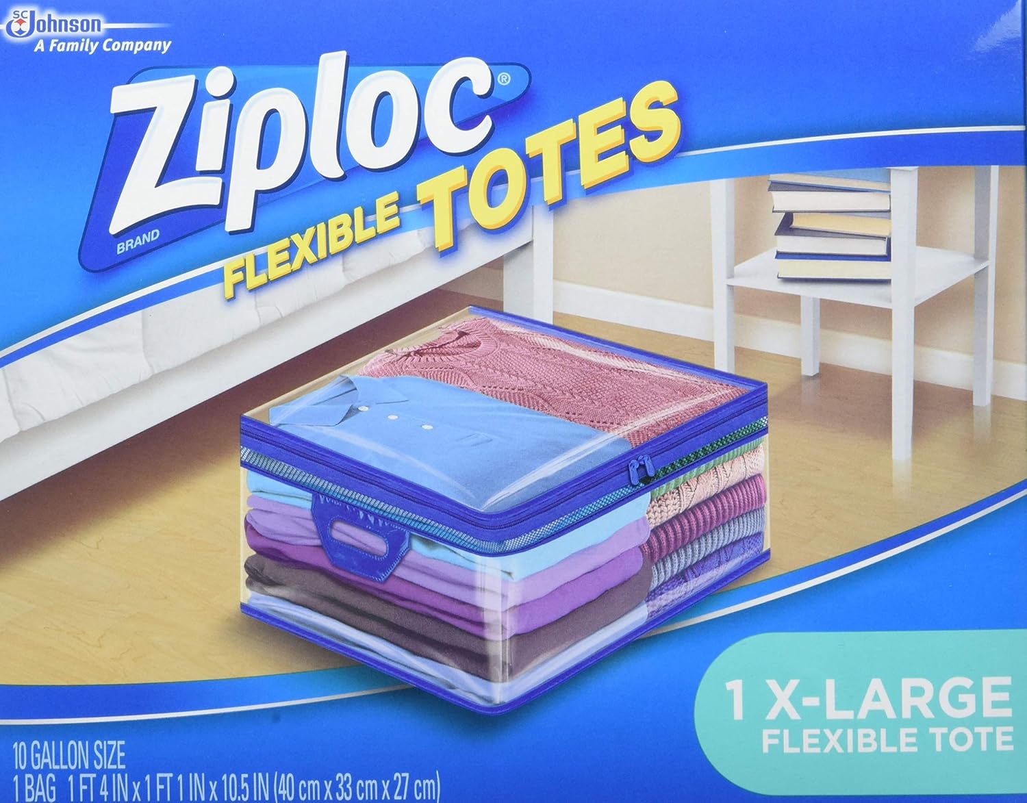Ziploc Storage Bags for Clothes, Flexible Totes for Easy and Convenient Storage, 1 XL Bag, Pack of 4 (4 Total Bags): Health & Personal Care