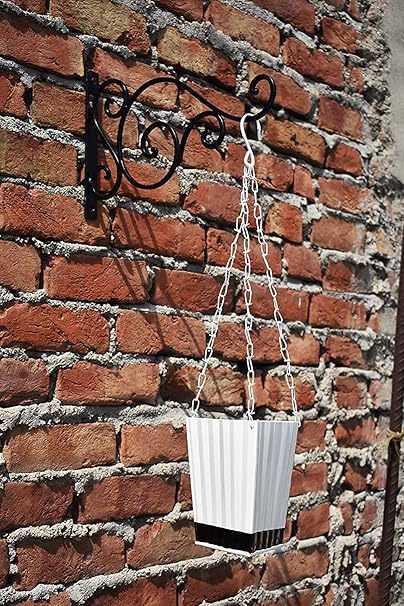 Decorscent Metal Chain Hanging Planter with Wall Bracket
