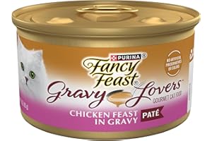 Purina Fancy Feast Gravy Lovers Chicken Feast Pate in Wet Cat Food Gravy - (Pack of 24) 3 oz. Cans