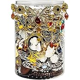 SMUOBT Mystery Jewelry Jar Bundle - 40-45 Piece Surprise Jewelry Box for Women,Gift Set (Necklace, Earrings, Rings,Kracelet,Keychain, Hair Clip) - Unique Birthday Gift for Her,