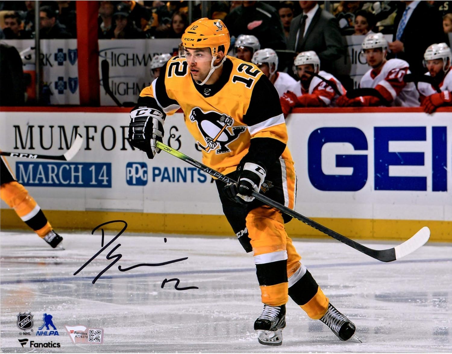 penguins gold jersey