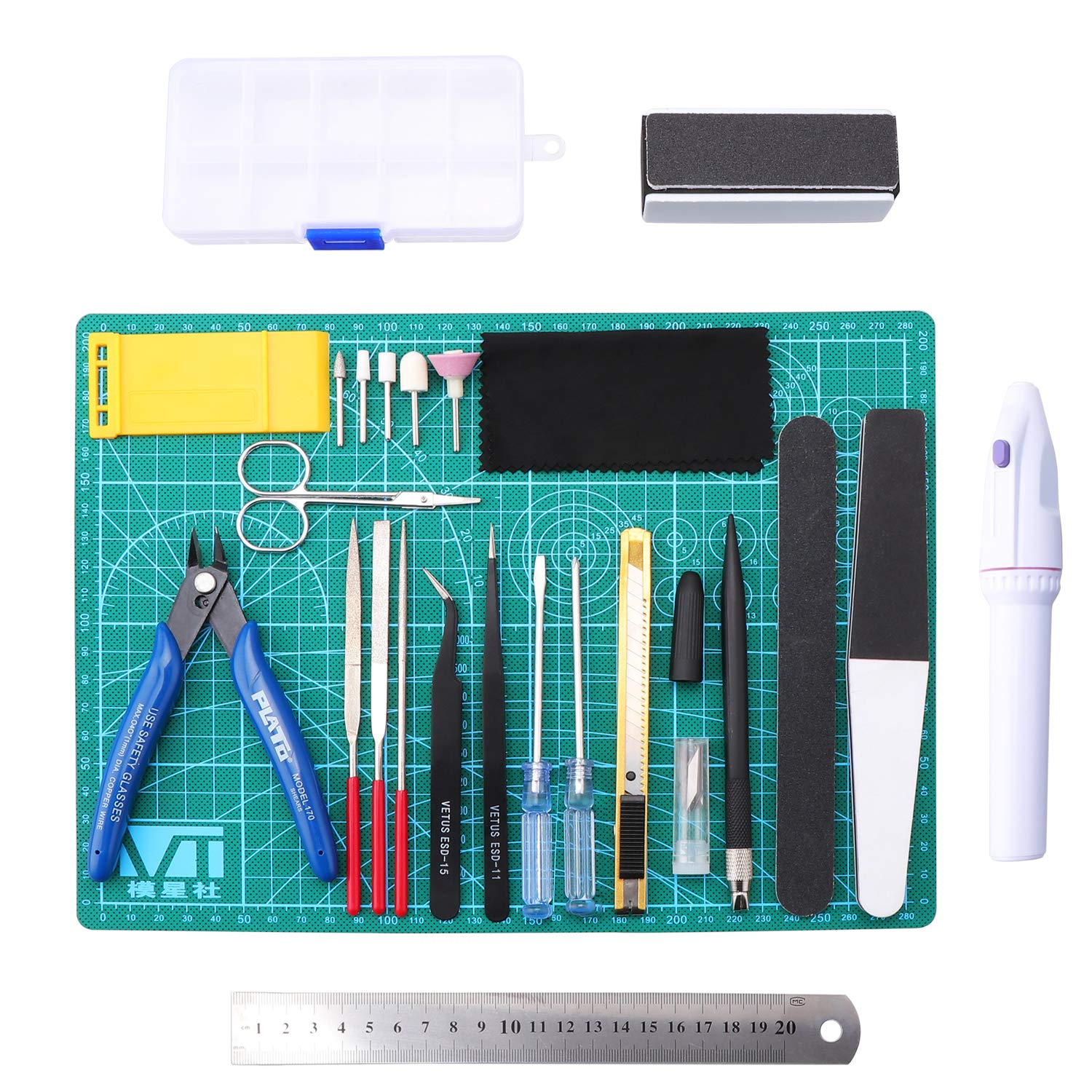 WiMas 26PCS Gundam Model Tools Kit Hobby Building Craft Set for Basic Model Building Repairing and Fixing