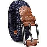 CHAOREN Mens Stretch Belt - 1 3/8" Elastic Braided Golf Belt for Men - Stretchy Web Fit Summer Casual Jeans