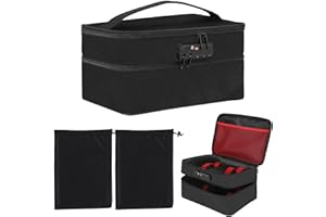 JINXOLET Discreet Lockable Storage Toy Bag Box Organizer Container