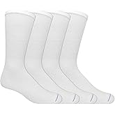 Dr. Scholl's mens Diabetes & Circulator Socks - 4 & 6 Pair Packs - Non-binding Moisture Management