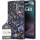 Cocomii Retangle Case for iPhone 14 Pro Max, Compatible with MagSafe, Nebula Abalone Shell