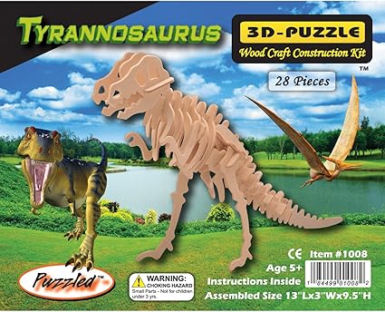 t rex wooden puzzle