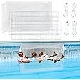 Feoang 2pack Pool Skimmer Guard Stainless Steel Swimming Pool Skimmer Shield Protective Skimmer Wizard for Inground Pool Debris Removal
