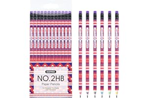 ECOTREE Sharpened Pencils #2 Cute Pencil for Kids Number 2 Pencils for School Supplies, Back to School, 12 Count