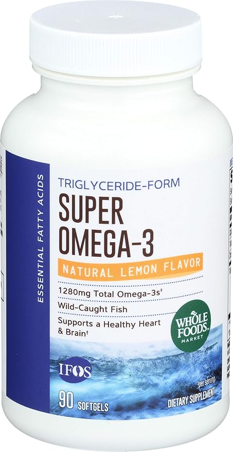 Amazon Com Whole Foods Market Super Omega 3 Natural Lemon
