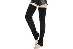 Leotruny Women's Winter Thick Knit Extra Long Thigh High Leg Warmers