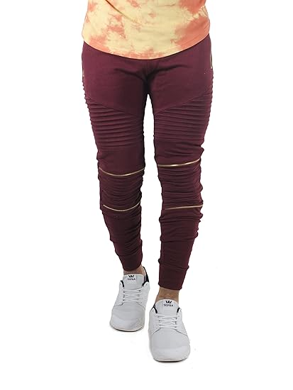 fugazee solid men's black track pants