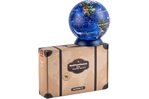 Pintoo Puzzles Pintoo 3-D Puzzle Globe Classic Small 6" Earth Globe Decor with 240 Curved Puzzle Pieces - Globes of The World for Unisex Adults, Explorers, Business, Home Decoration [A3751]
