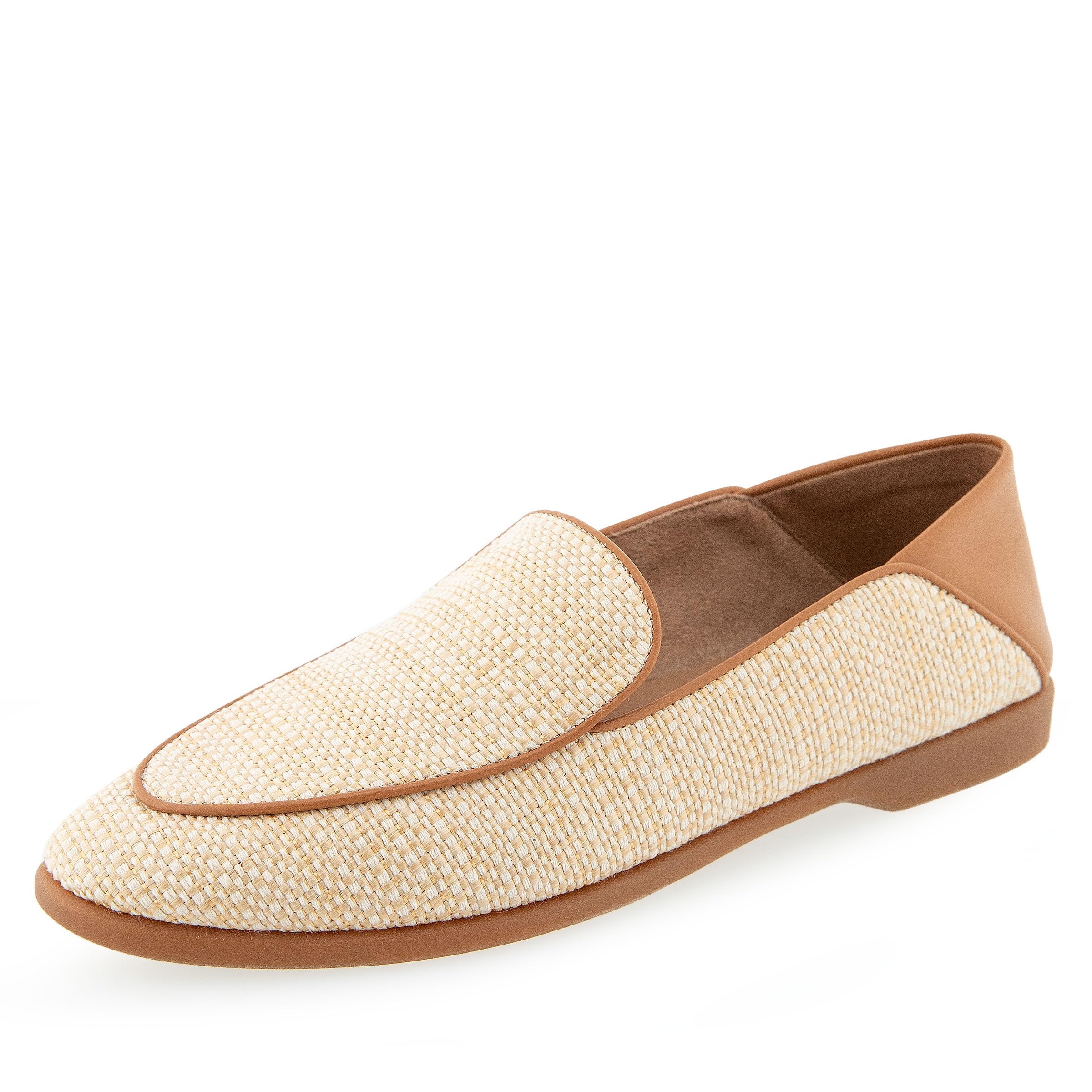 Aerosoles Women’s Bay Loafer Flat, Natural Raffia, 8