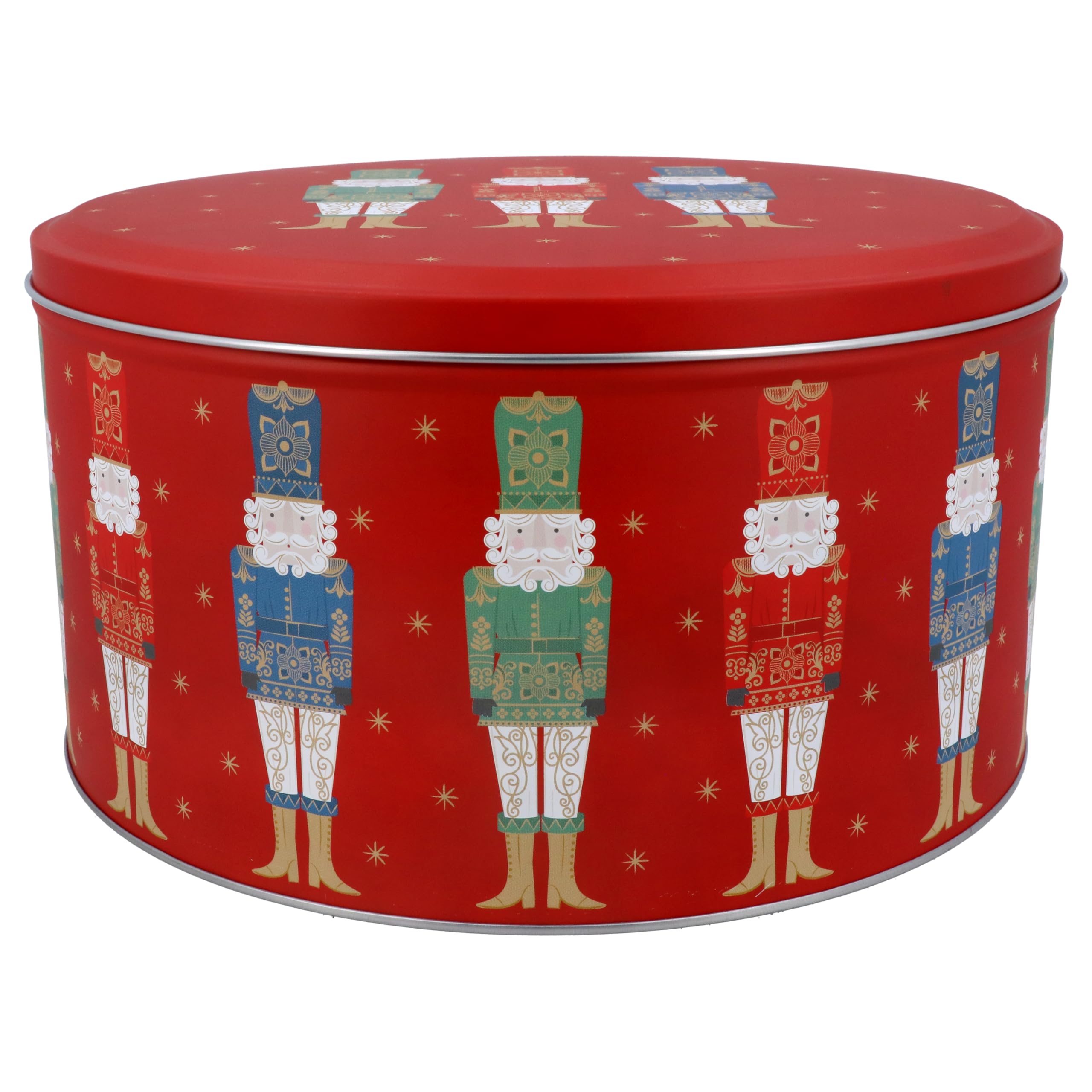 Gisela Graham Nutcracker Christmas Cake Tin - 23cm