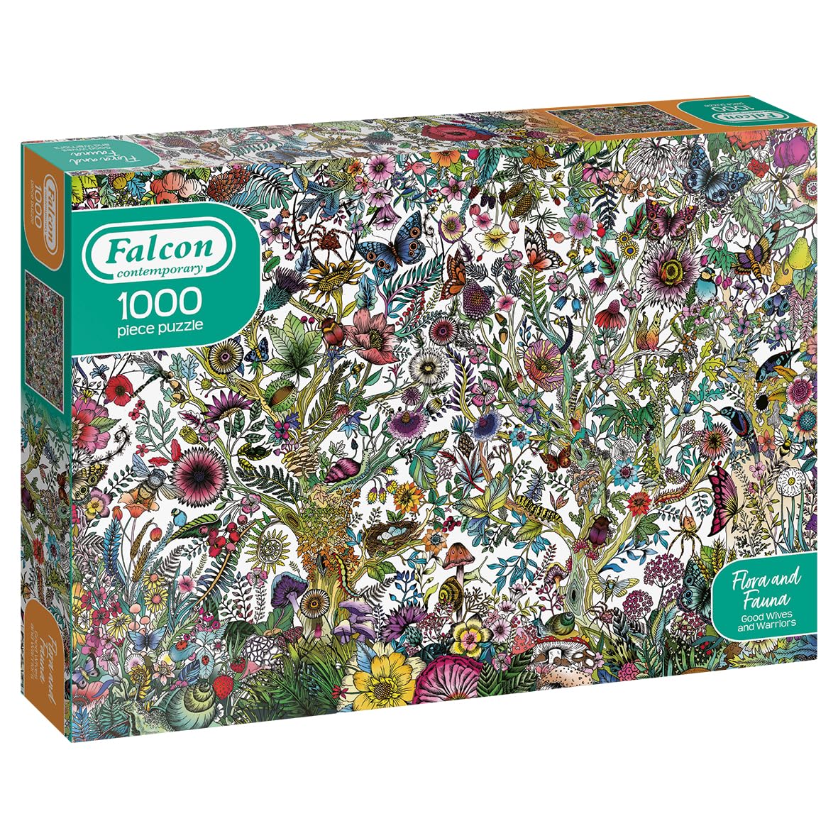 Jumbo, Falcon Contemporary - Flora and Fauna, Jigsaw Puzzles for Adults, 1,000 piece