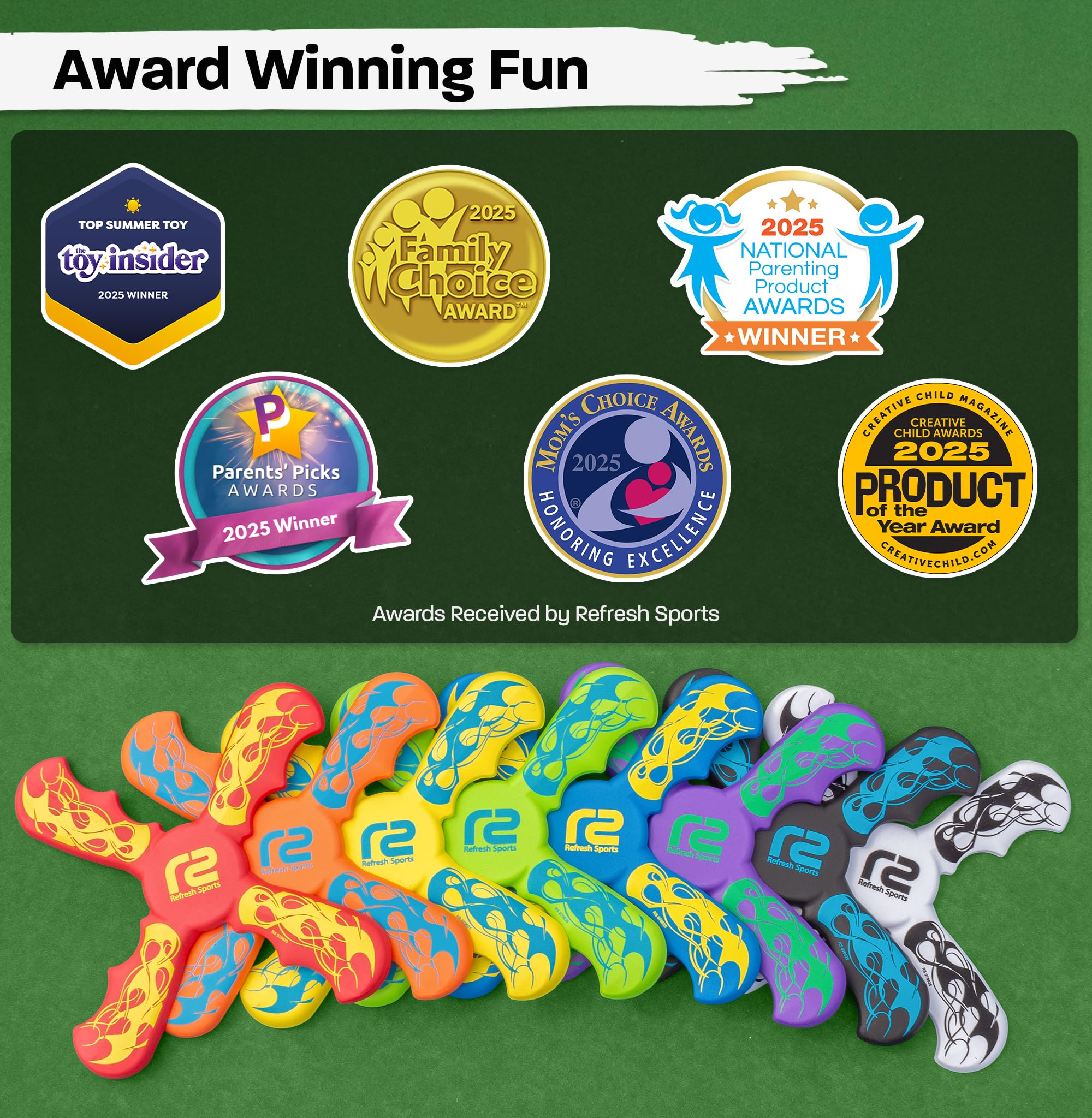 Boomerang for Kids - It Really Does Fly Back - Fun & Easy to Use Gifts for Boys & Girls - Best Toys for Ages 8-13 Gift Idea - Soft Foam Design Stocking Stuffers for Kids 6 7 8 9 10+ Year Old Boy Gifts