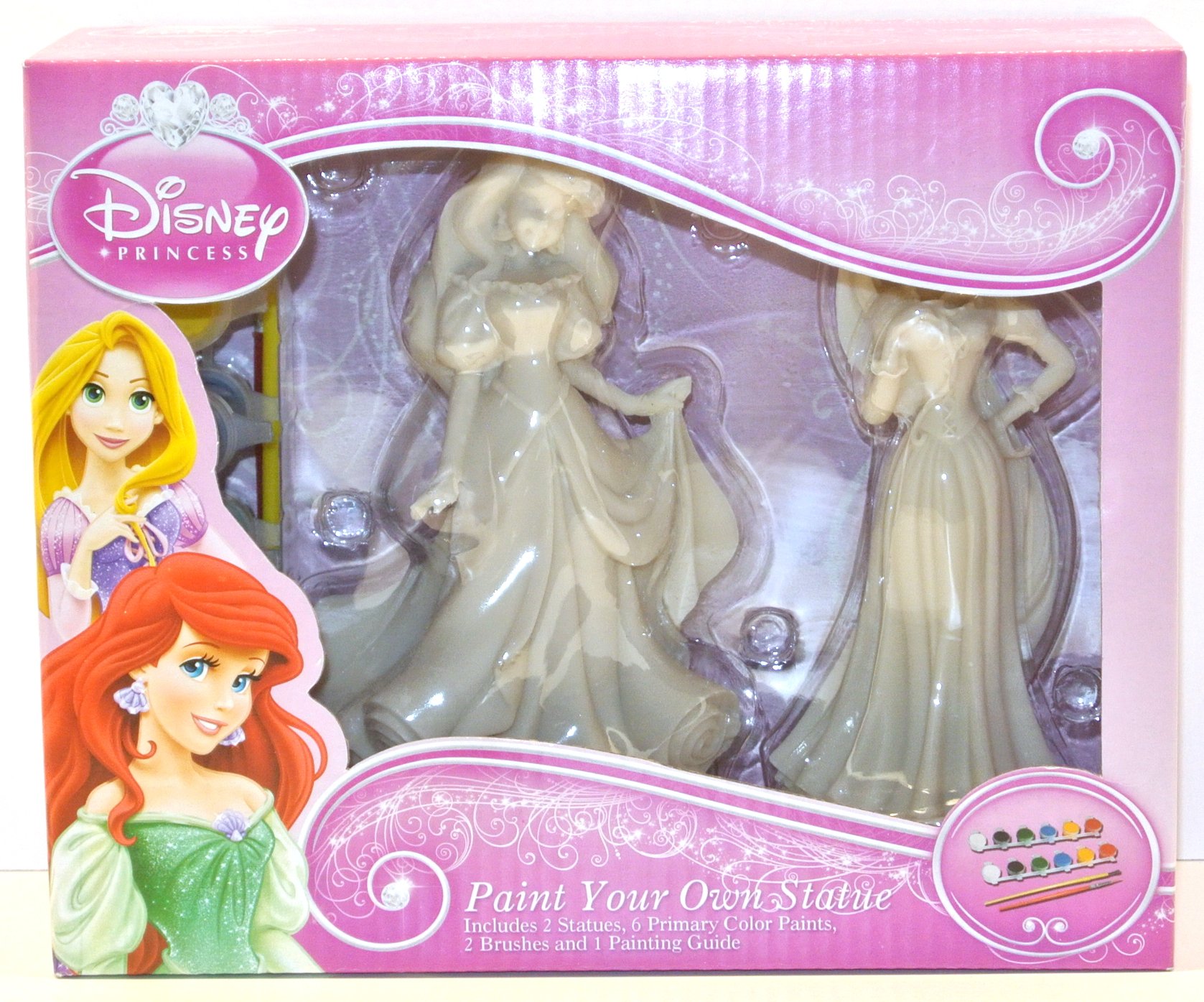 Disney Princess Paint Your Own Statue Rapunzel And Ariel Buy Online 