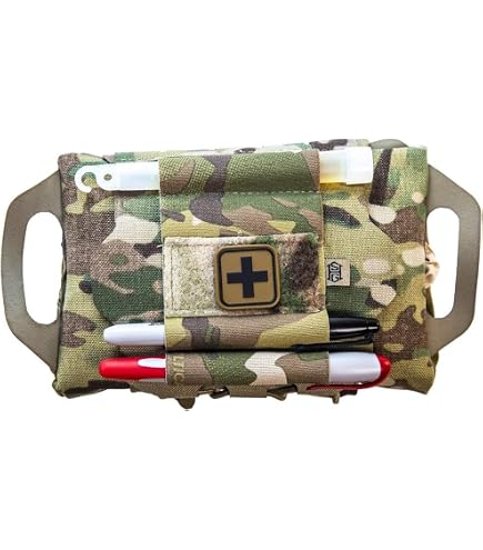 Pochette Premier Secours Tasmanian Tiger TT IFAK Dual - Molle Compatible - 11x20x3.5cm - Cordura 700D