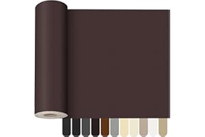OcePor Self Adhesive Leather Repair Patch, 36 x 90 inch Leather Repair Tape, Leather Patches for Furniture, Vinyl Leather Repair Kit for Couches, Boat Seats, Furniture, Cars(Dark Brown)